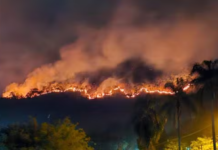 Fogo na Serra do Mursa é extinto após cinco dias de combate; posto de comando monitora o local
