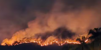 Fogo na Serra do Mursa é extinto após cinco dias de combate; posto de comando monitora o local