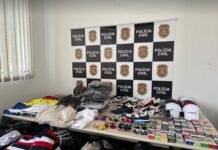 Mulher é presa e mais de mil produtos falsificados são apreendidos em loja de Itupeva