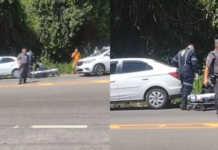 Briga de trânsito termina com homem baleado em Várzea Paulista