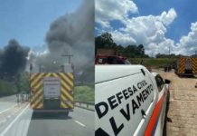 Incêndio atinge galpão da Elekeiroz, em Várzea Paulista