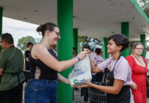 Primeiro final de semana da Festa da Uva arrecada 1,4 toneladas de alimentos para o Fundo Social
