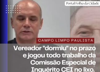 INCOMPETÊNCIA: Vereador Leandro Bizetto perde prazo para entrega final de relatório e “joga no lixo” todo trabalho da CEI