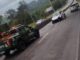 Motorista perde o controle e colide com mureta de concreto na Av. Antônio Pincinato, em Jundiaí