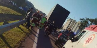 Motorista morre nesta tarde em Jundiaí após bater em caminhão