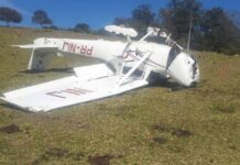 Avião de pequeno porte cai próximo à Rodovia Anhanguera em Jundiaí