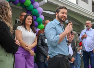 Prefeito Paulo Finamore inaugura novo berçário para atender crianças entre 6 meses e 2 anos de idade