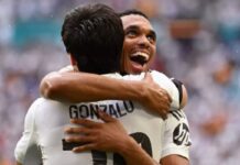 O Real Madrid está nas quartas de final do Mundial de Clubes.