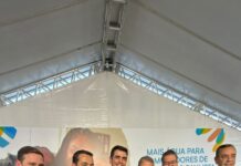 Adeildo Nogueira recebe Tarcísio e lideranças estaduais em Campo Limpo Paulista