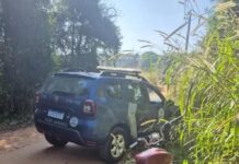 Guarda Municipal de Jarinu localiza motocicleta abandonada com chassi raspado