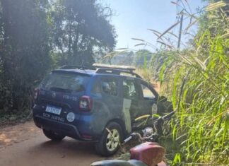Guarda Municipal de Jarinu localiza motocicleta abandonada com chassi raspado