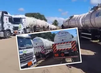 Carretas ligadas a empresa usada pelo PCC são abandonadas em Camaçari após megaoperação