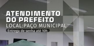 Prefeito realiza atendimento à população nesta terça-feira no Paço Municipal
