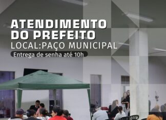 Prefeito realiza atendimento à população nesta terça-feira no Paço Municipal