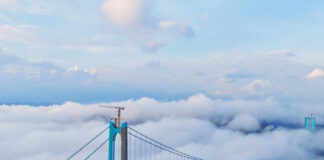 China inaugura em setembro a ponte mais alta do mundo sobre o cânion Huajiang