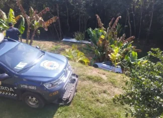 Motorista drogado foge da Guarda Municipal, colide em viatura e cai em ribanceira em Jundiaí