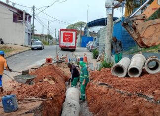 Departamento de Obras de Campo Limpo Paulista realiza melhorias na rede de drenagem em Botujuru