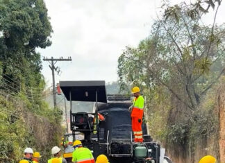 Prefeitura de Jarinu realiza recapeamento da Estrada Municipal Atilio Squizato