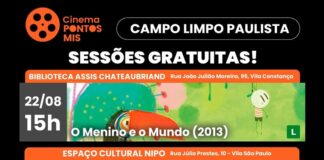 Cinema gratuito no Pontos MIS em Campo Limpo Paulista