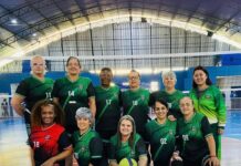 Vôlei Adaptado 60+ conquista medalha de prata no JATIJAN