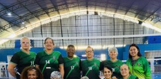 Vôlei Adaptado 60+ conquista medalha de prata no JATIJAN