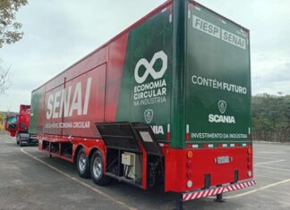 Carreta da economia circular do Senai fica em Itupeva nesta terça e quarta-feira, dias 5 e 6