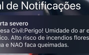 Defesa Civil emite alerta de baixa umidade do ar em Campo Limpo Paulista e região