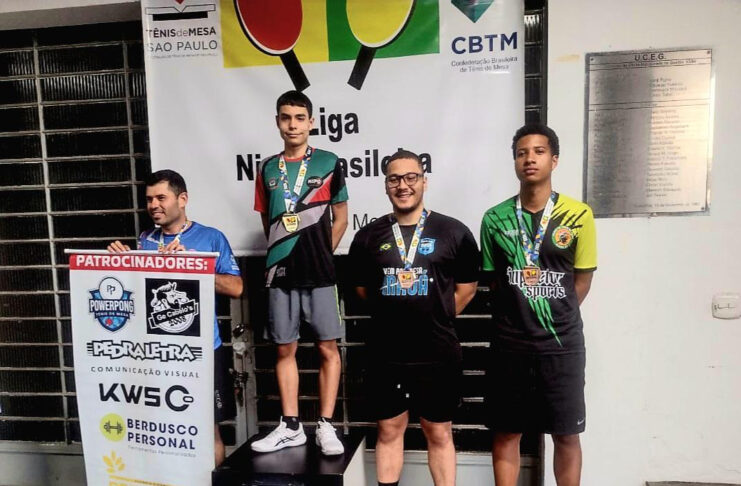 Atleta de Campo Limpo Paulista conquista ouro na Liga Nipo de Tênis de Mesa